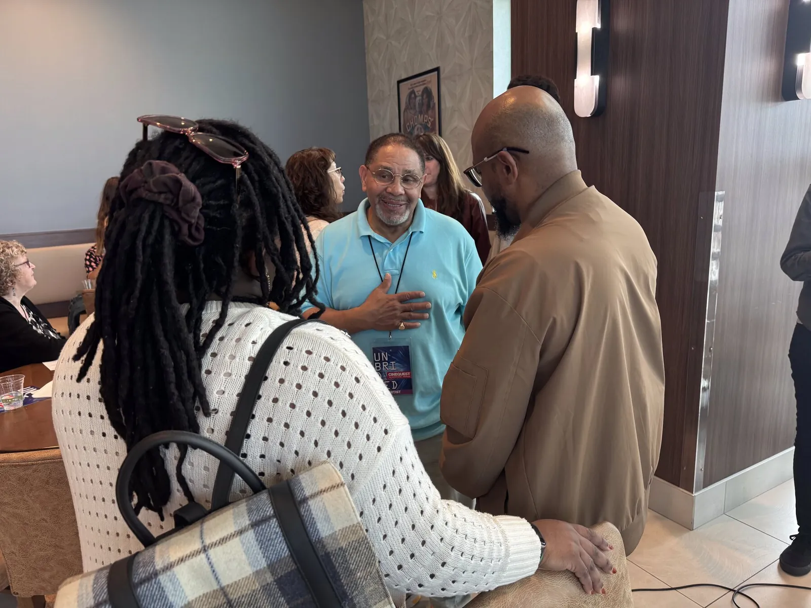 The team at a festival screening